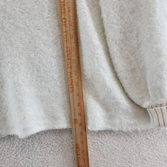 Free People Milo Tunic Sweater Women's Medium Evening Cream Drop Shoulder L/S~ - Picture 4 of 12